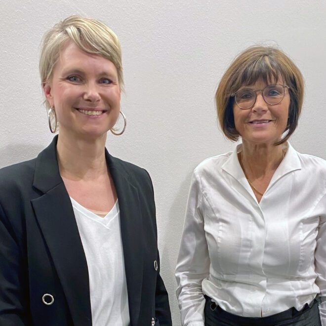 Unsere Präsidentin Alexandra mit Gerichtspräsidentin Amalia Berger-Lehner
